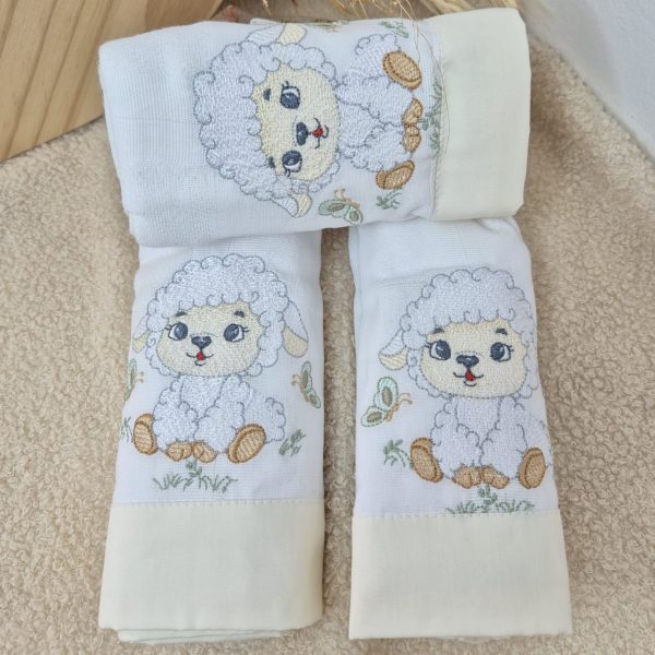 Kit 3 Fraldas Ovelinha Encantada
