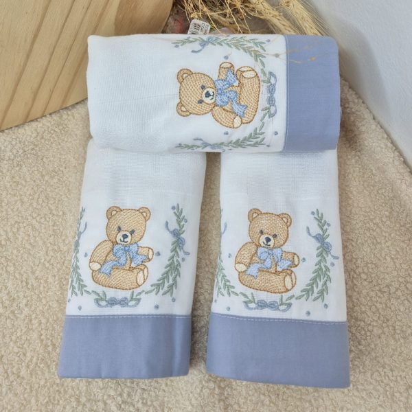 Kit 3 Fraldas Encanto de Ursinho